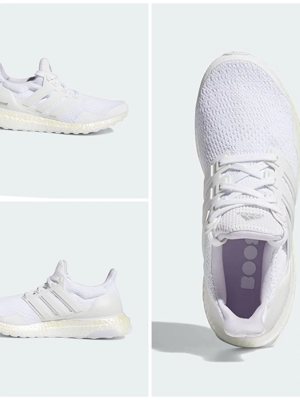 $180 Adidas Women’s Ultra Boost 1.0 White Iride Running Shoes Sneakers Size 6.5